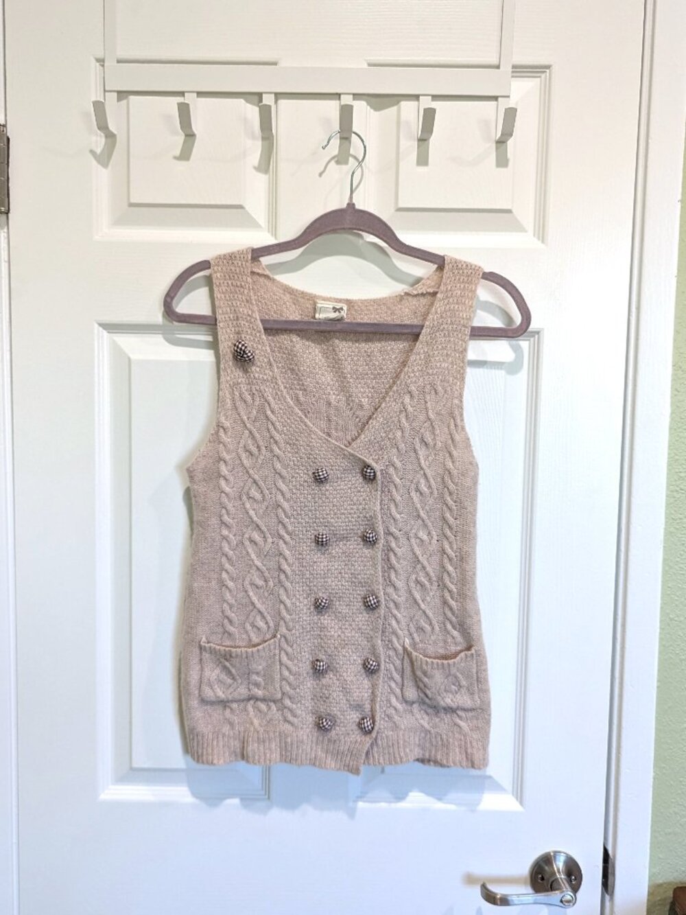 ModCloth Chuti Knitwear Cottagecore Oatmeal Vest